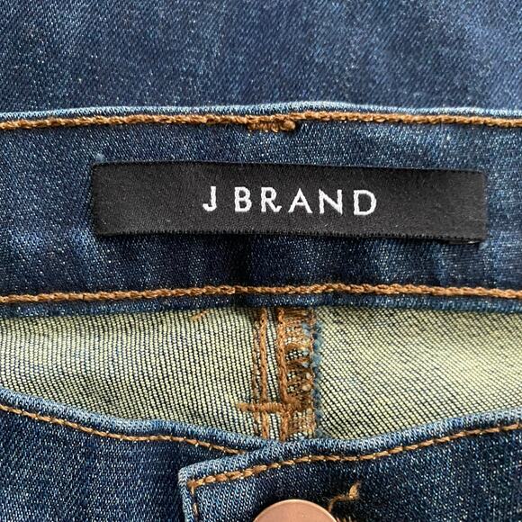 NWT J Brand Martini Mid Rise Skinny Flare Sz 25 MidRise DarkWash Blue 35” Inseam - Picture 7 of 11